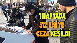 Denizli'de, 1 haftada 512 kişiye  ceza kesildi