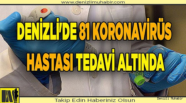 Denizli'de 81 koronavirüs hastası tedavi altında