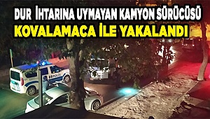 Denizli'de "dur" ihtarına uymayan kamyonet sürücüsü yakalandı