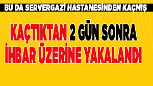 Denizli'de hastaneden 2 gün önce kaçan koronavirüs şüphelisi sokakta yakalandı