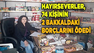 Denizli'de hayırseverler 74 kişinin veresiye defterlerindeki borcunu ödedi