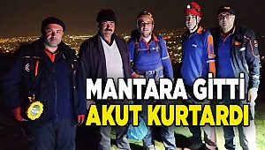 Denizli'de mantar toplarken dağda mahsur kalan kişi kurtarıldı