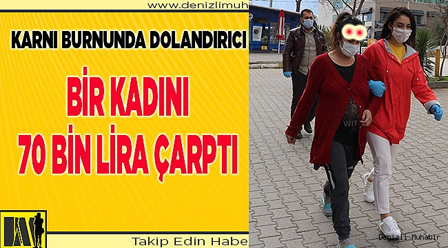 Denizli'de telefon yoluyla dolandırıcılık iddiasıyla biri hamile iki kişi yakalandı