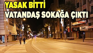 Denizli'de yasağın sona ermesinin ardından vatandaşlar sokağa çıktı