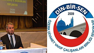 Din- Bir-Sen'den, Diyanet İşleri Başkanına destek