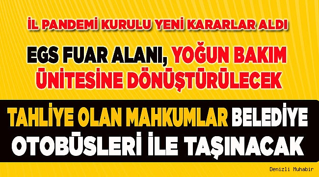 EGS Fuar alanı, yoğun bakım ünitesine dönüştürülecek
