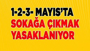 HAFTA SONU SOKAĞA ÇIKMAK YASAK!