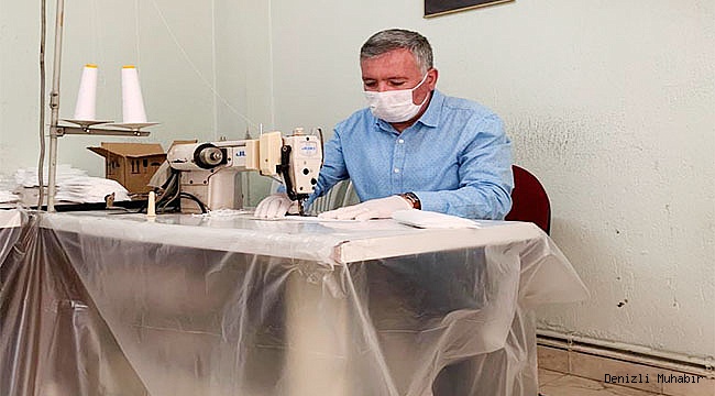 Honaz Belediyesi maske üretiyor