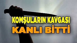 Komşuların kavgası, kanlı bitti