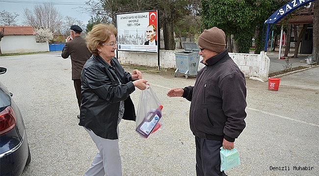 "ÖNCELİĞİMİZ SAĞLIK" DEDİ  DEZENFEKTAN ÜRETTİ