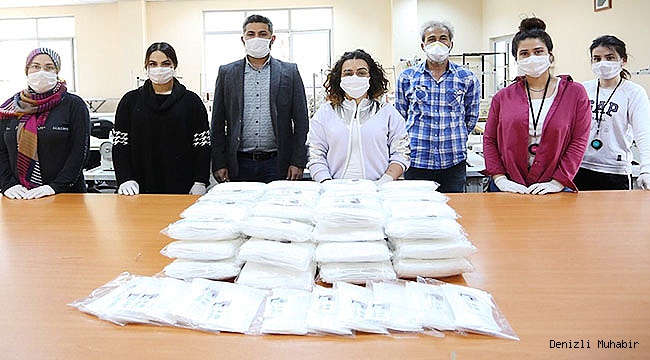 PAÜ bünyesinde üretilen maskeler üniversite personeline dağıtıldı