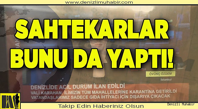Sahtekarlar iş başında!