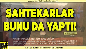 Sahtekarlar iş başında!