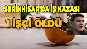 Serinhisar’da iş kazası1 işçi öldü