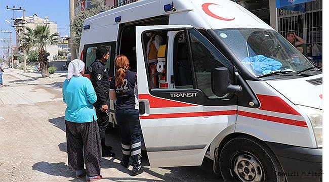 Yangın söndürmeye çalışırken yaralandı