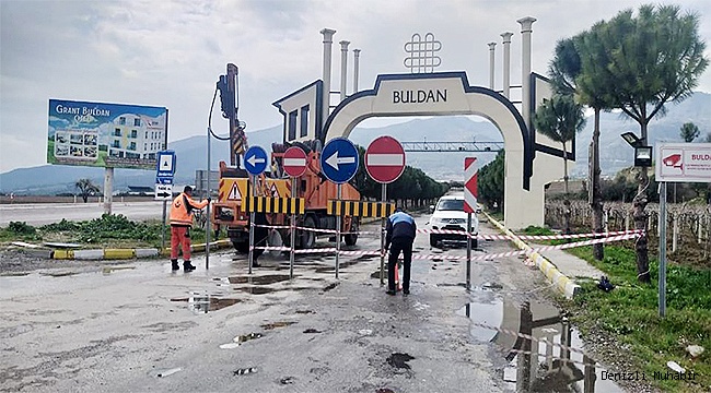 Buldan’ın Meyere girişi, trafiğe açılıyor