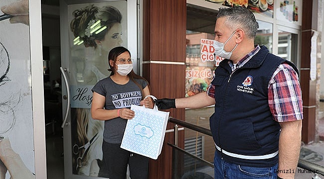 Büyükşehir'den berber ve kuaförlere koruyucu set