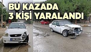 Denizli'de 3 kişinin yaralandığı kaza, Merkezefendi de yaşandı
