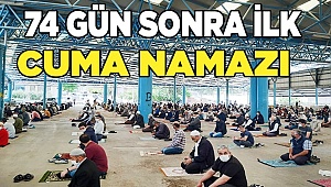 Denizli'de 74 gün sonra, camide ilk Cuma namazı