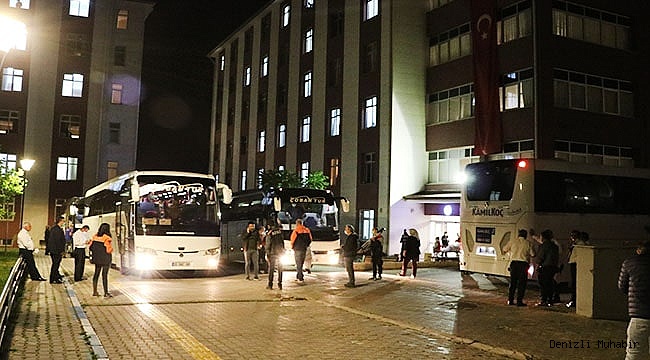 Denizli'de karantina süresi dolan 171 kişi evlerine uğurlandı
