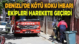 Denizli'de kötü koku ihbarı ekipleri harekete geçirdi