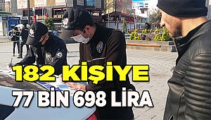 Denizli'de Kovid-19 tedbirlerine uymayan 182 kişiye ceza