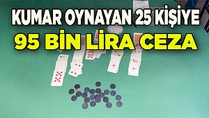 Denizli'de kumar operasyonunda yakalanan 25 kişiye para cezası
