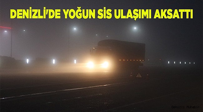 Denizli'de yoğun sis ulaşımı aksattı