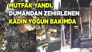 Denizli'deki yangında dumandan etkilenen kadın hastaneye kaldırıldı