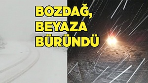 Denizli’ye Mayıs sonunda kar yağdı