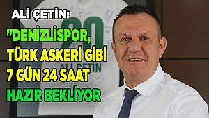 Denizlispor Başkanı Çetin: "Şahsi fikrim liglerin oynanmaması yönünde"