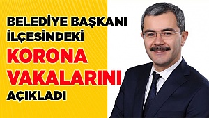 İlçesindeki koronavirüs'lü hasta sayısını açıkladı