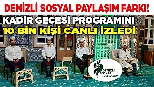 Kadir Gecesi programını 10 bin kişi canlı izledi