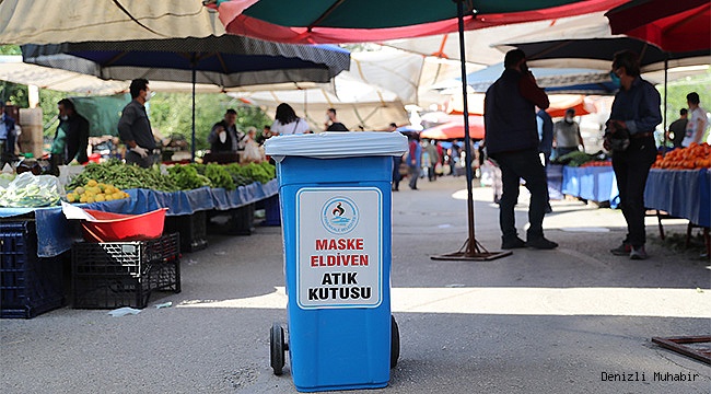 MASKE VE ELDİVENLER İÇİN ÖZEL ATIK KUTUSU