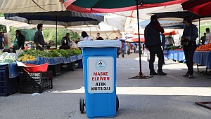 MASKE VE ELDİVENLER İÇİN ÖZEL ATIK KUTUSU