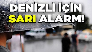 Meteoroloji'den Denizli için sarı alarm!