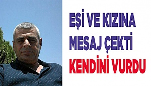 önce mesaj çekti, sonra kendini vurdu