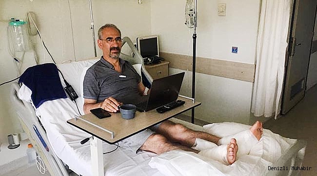 Sarayköy'de termal suya düşen profesör yaralandı