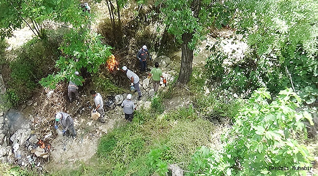 3 kilometrelik dere yatağı temizlendi