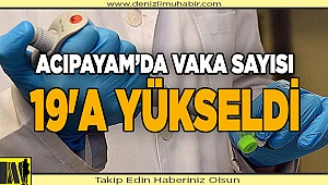 Acıpayam’da vaka sayısı 19'a yükseldi