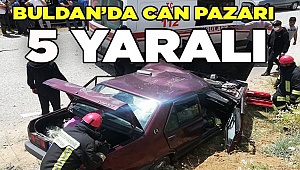 Buldan'da kaza;  5 yaralı