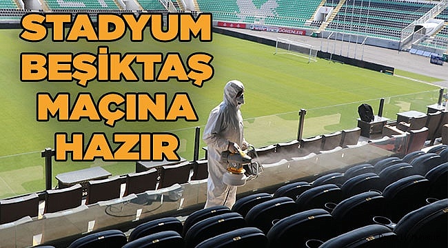 Büyükşehir, Atatürk Stadyumu'nu dezenfekte etti