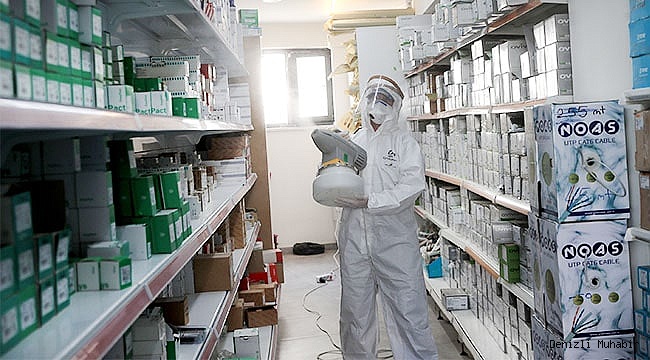 Büyükşehir'den sanayi esnafına dezenfeksiyon desteği