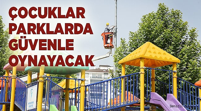 MERKEZEFENDİ DE ÇOCUK PARKLARI 7/24 KAYIT ALTINDA