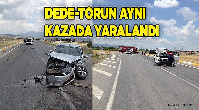 Denizli'de trafik kazasında 3 kişi yaralandı