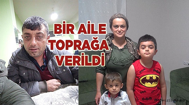 Denizli'de tüfekle intihar eden kişiyle öldürdüğü eşi ve çocuklarının cenazeleri defnedildi