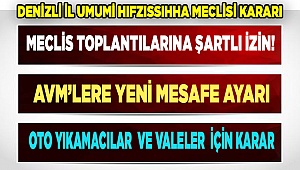 Denizli İl Umumi Hıfzıssıhha Meclisi olağanüstü toplandı