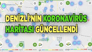 Denizli’nin koronavirüs haritası güncellendi