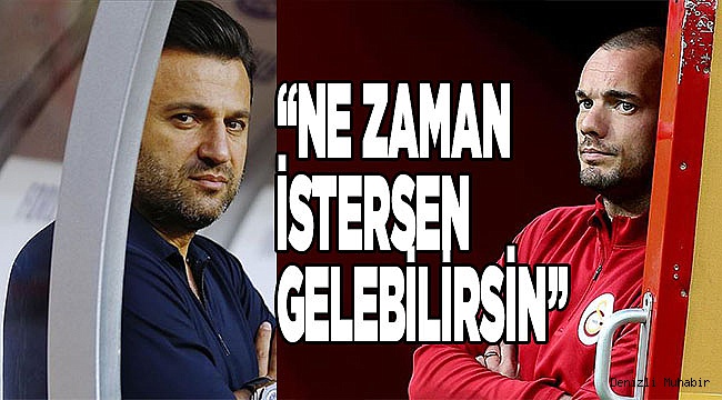 Denizlispor Teknik Direktörü Bülent Uygun'dan Sneijder açıklaması