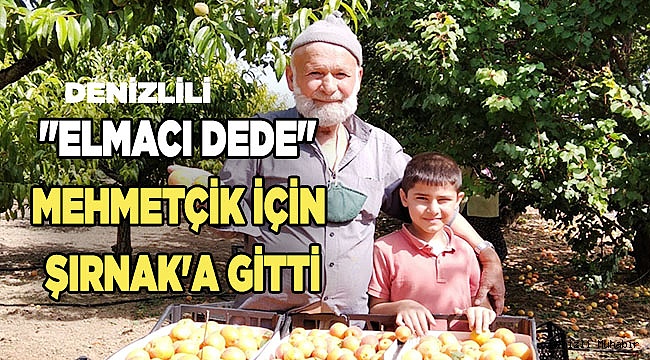 "Elmacı Dede" Mehmetçiğe kayısı dağıtmak için Denizli'den Şırnak'a gitti